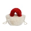 画像5: Fur Tote Shoulder Crossbody Bag　モコモコファーミニトートショルダークロスボディバッグ (5)