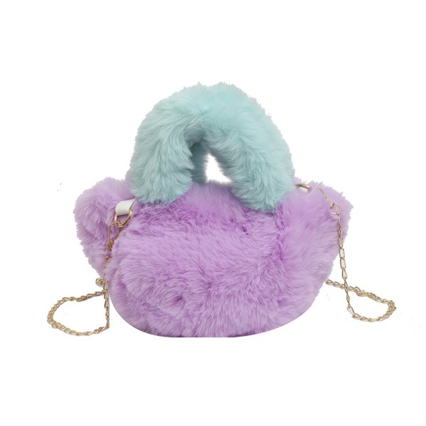 画像6: Fur Tote Shoulder Crossbody Bag　モコモコファーミニトートショルダークロスボディバッグ (6)