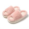 画像1: Unisex thick-soled fluffy fur slippers sandal 　男女兼用厚底ラバープラットフォームモコモコファーサンダル　スリッパ (1)