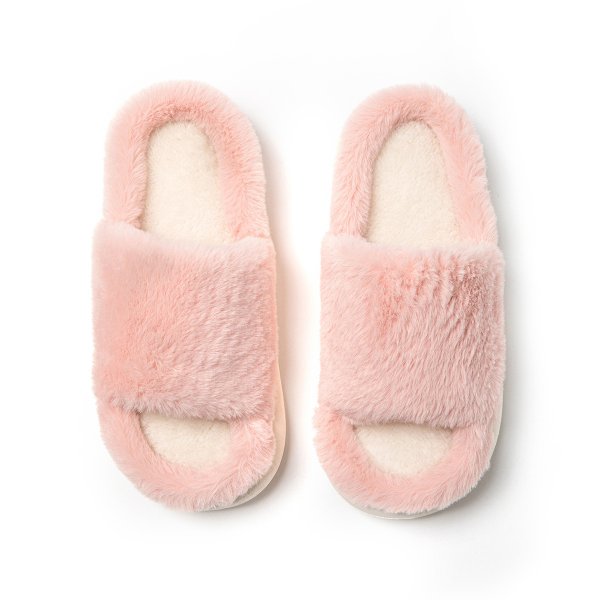 画像5: Unisex thick-soled fluffy fur slippers sandal 　男女兼用厚底ラバープラットフォームモコモコファーサンダル　スリッパ (5)