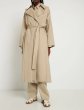 画像7: Women's Detachable hood, khaki-colored long belted coat jacket　取り外し可能フード付きロングベルトコートジャケットトレンチコート (7)