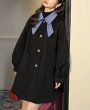 画像3: Women's French ribbon collar coat jacket　リボンバイカラーコートジャケット (3)