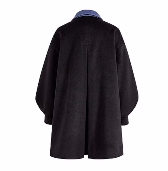 画像2: Women's French ribbon collar coat jacket　リボンバイカラーコートジャケット (2)