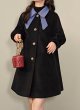 画像4: Women's French ribbon collar coat jacket　リボンバイカラーコートジャケット (4)