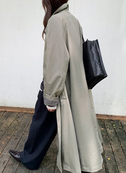 画像9: Women's A-line Loose fit Lapel-style casual long coat jacket　Aライン ルーズ ラペルカジュアルロングローラーコートジャケット (9)