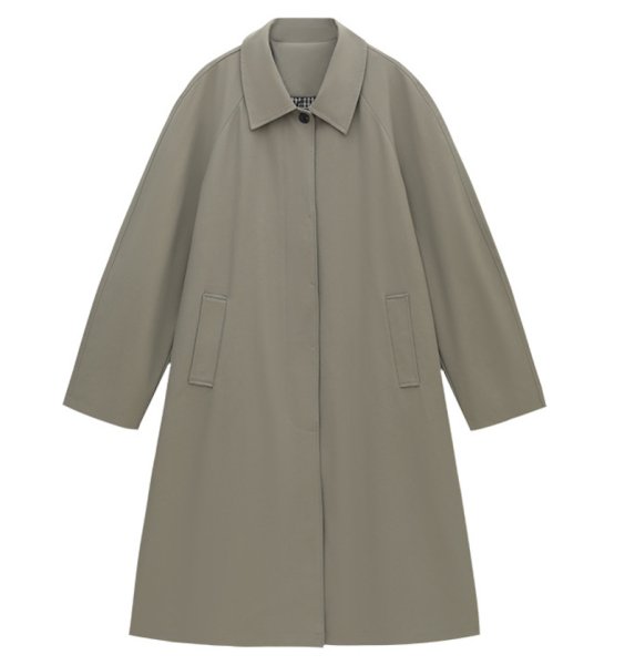 画像1: Women's A-line Loose fit Lapel-style casual long coat jacket　Aライン ルーズ ラペルカジュアルロングローラーコートジャケット (1)