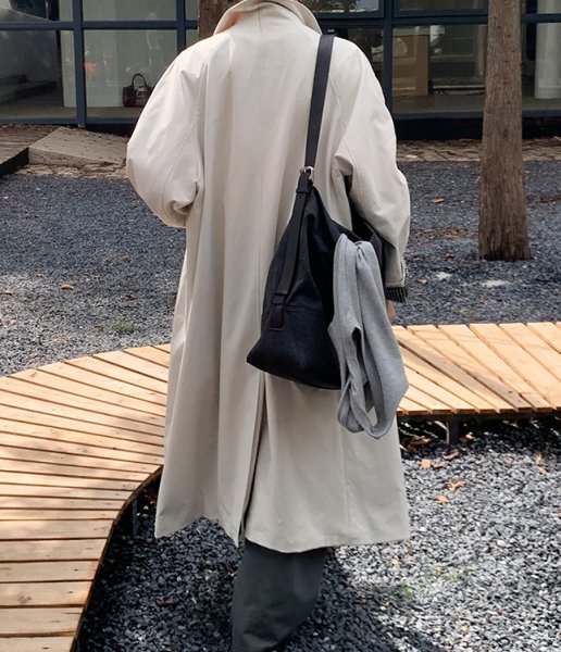 画像8: Women's A-line Loose fit Lapel-style casual long coat jacket　Aライン ルーズ ラペルカジュアルロングローラーコートジャケット (8)