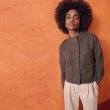 画像7: Cardigan sweater with pockets and button closure knit jacket　くるみボタンポケット付きカーディガンニットジャケット (7)