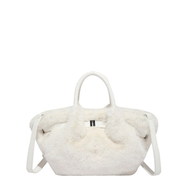 画像6: Dumpling-shaped fur tote shoulder crossbody bag　ダンプリングファートートショルダーバッグ (6)