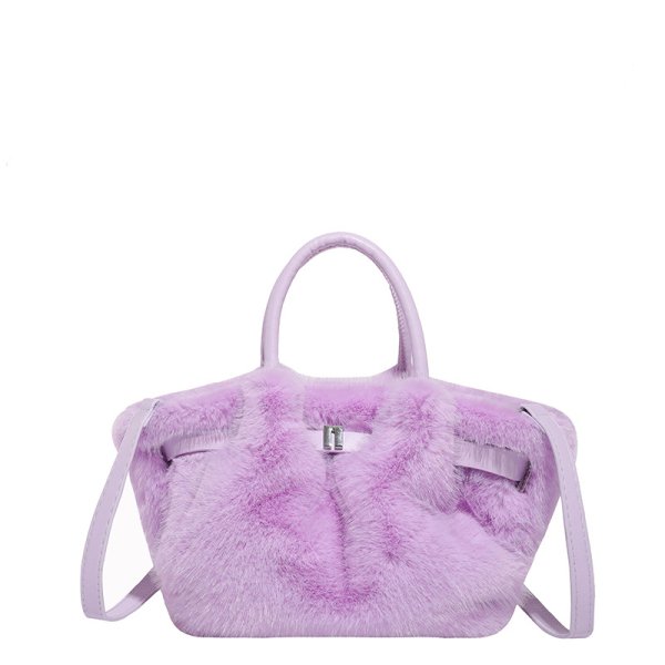 画像7: Dumpling-shaped fur tote shoulder crossbody bag　ダンプリングファートートショルダーバッグ (7)