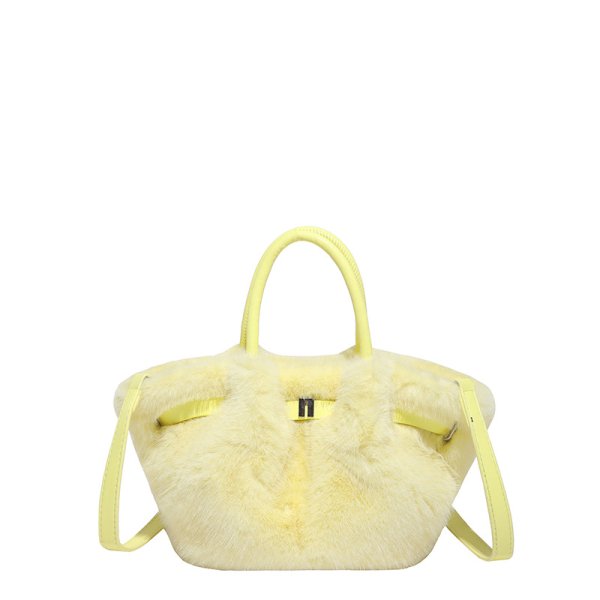 画像8: Dumpling-shaped fur tote shoulder crossbody bag　ダンプリングファートートショルダーバッグ (8)