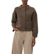 画像1: Cardigan sweater with pockets and button closure knit jacket　くるみボタンポケット付きカーディガンニットジャケット (1)