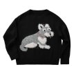 画像1: Puppy knit round neck pullover sweater knit 　 パピー編み込みラウンドネックのプルオーバーセーターニット (1)