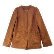 画像2: Women's Beaded embroidered leather jacket coat  　ビーズ刺繍レザージャケットコート (2)