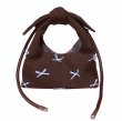 画像1: Wool ribbon tote shoulder crossbody bag　ウールリボン付きトートショルダークロスボディバッグ (1)