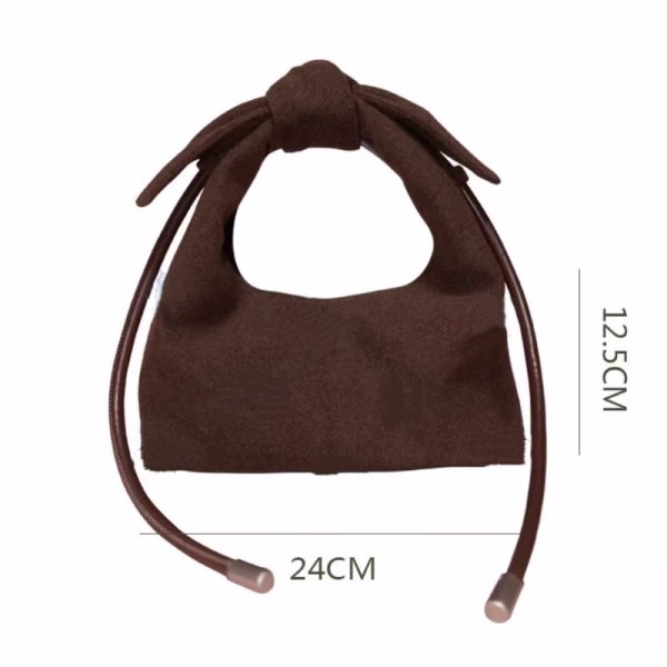 画像4: Wool ribbon tote shoulder crossbody bag　ウールリボン付きトートショルダークロスボディバッグ (4)