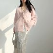 画像4: Mink-like mohair V-neck cardigan jacket knit sweater 　ミンク調モヘアVネックフワフワカーディガンジャケットセーター (4)