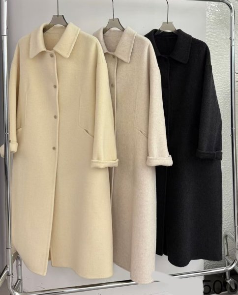 画像5: Women's Basic wool long coat jacket　ベーシックウールロングコートジャケット (5)