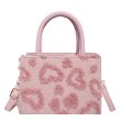 画像2: Fluffy fur heart square tote shoulder crossbody bag モコモコハートファートートショルダークロスボディバッグ (2)