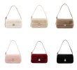 画像8: Fluffy faux fur tote shoulder underarm bag モコモコファーベーシックトートショルダーアンダーアームバッグ (8)