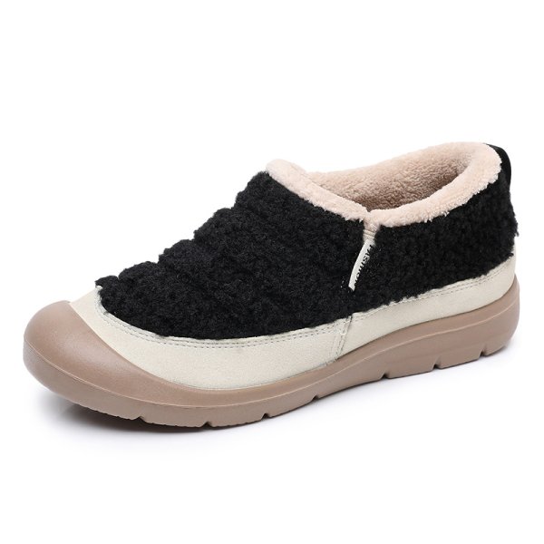 画像1: Fluffy fur slip-on sneakers Shoes 　モコモコファースニーカースリッポン (1)