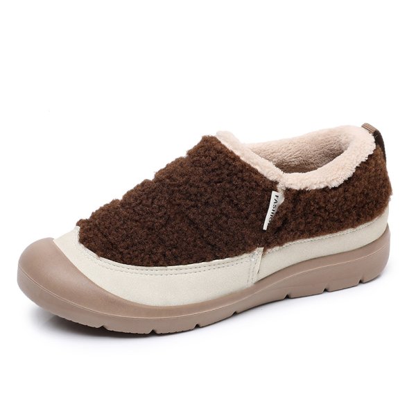 画像2: Fluffy fur slip-on sneakers Shoes 　モコモコファースニーカースリッポン (2)
