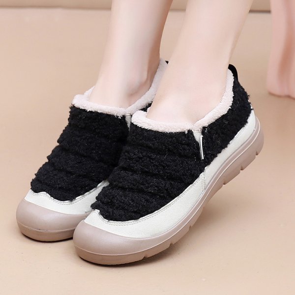 画像5: Fluffy fur slip-on sneakers Shoes 　モコモコファースニーカースリッポン (5)