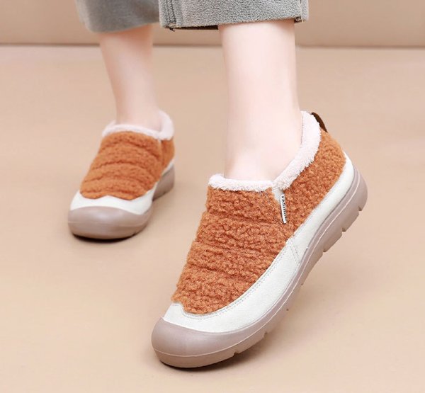 画像6: Fluffy fur slip-on sneakers Shoes 　モコモコファースニーカースリッポン (6)