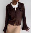画像2: Big collar bell sleeve knit cardigan sweater knit 　ビッグカラー襟ニットカーディガン (2)
