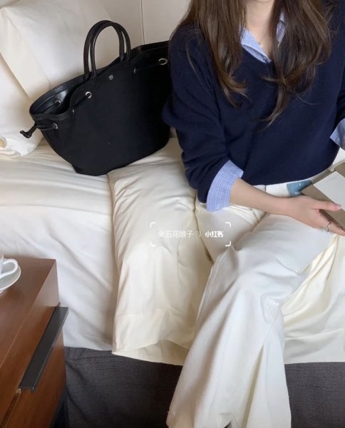 画像12: Canvas and leather tote shoulder bucket bag キャンバス＆レザートートショルダーバケットバッグ (12)