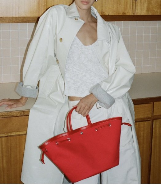 画像11: Canvas and leather tote shoulder bucket bag キャンバス＆レザートートショルダーバケットバッグ (11)