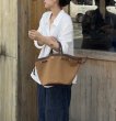 画像8: Canvas and leather tote shoulder bucket bag キャンバス＆レザートートショルダーバケットバッグ (8)