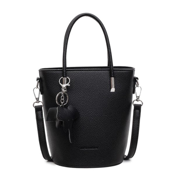 画像2: leather bucket tote shoulder and crossbody bag　 バケットレザートートショルダーアンダーアームバッグ (2)