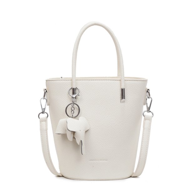 画像1: leather bucket tote shoulder and crossbody bag　 バケットレザートートショルダーアンダーアームバッグ (1)