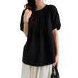 画像3: Women's French lantern sleeve puff sleeve short sleeve blouse フレンチパフスリーブ ピンタック ラタンスリーブ 半袖シャツ ブラウス (3)